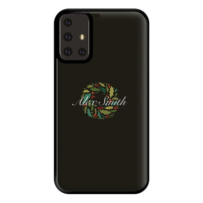 Wreath - Personalised Christmas Phone Case for Galaxy A71