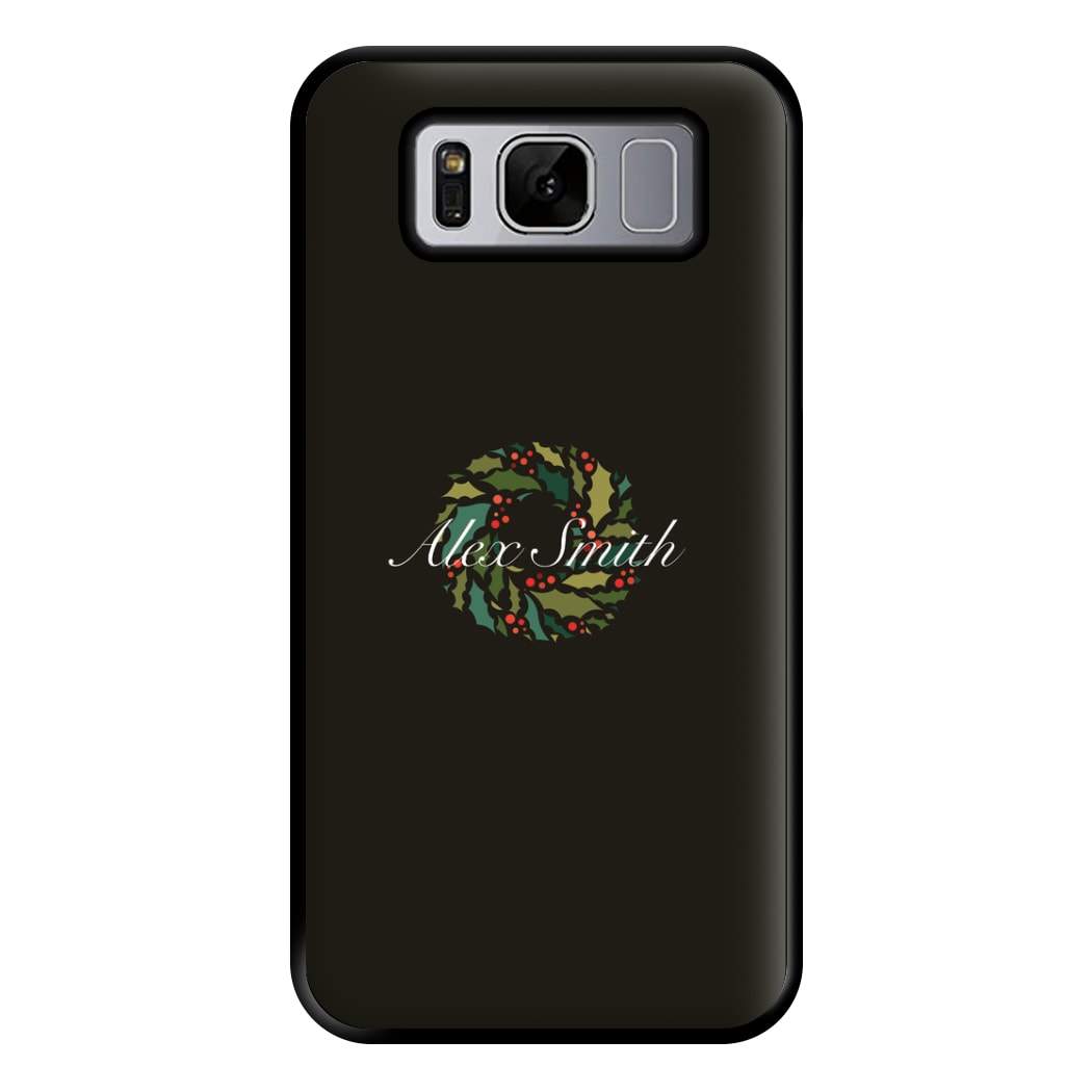 Wreath - Personalised Christmas Phone Case for Galaxy S8 Plus