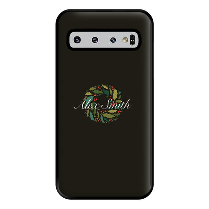 Wreath - Personalised Christmas Phone Case for Galaxy S10 Plus