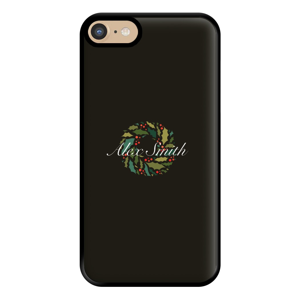 Wreath - Personalised Christmas Phone Case for iPhone 6 / 7 / 8 / SE