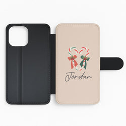 Candycane - Personalised Christmas Flip Phone Case