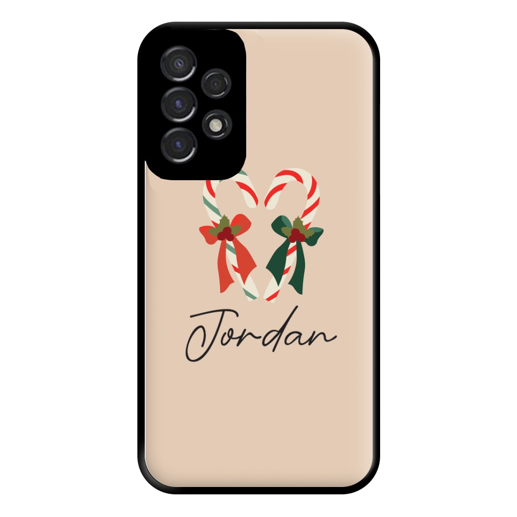 Candycane - Personalised Christmas Phone Case for Galaxy A53