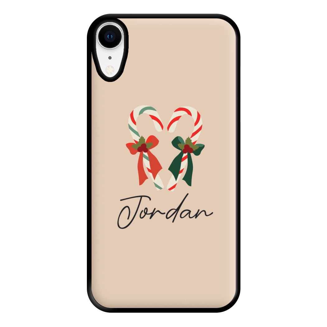 Candycane - Personalised Christmas Phone Case for iPhone XR