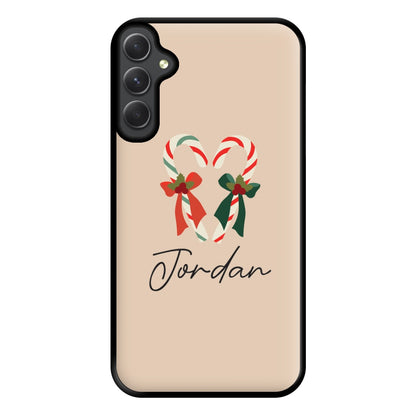 Candycane - Personalised Christmas Phone Case for Galaxy A54