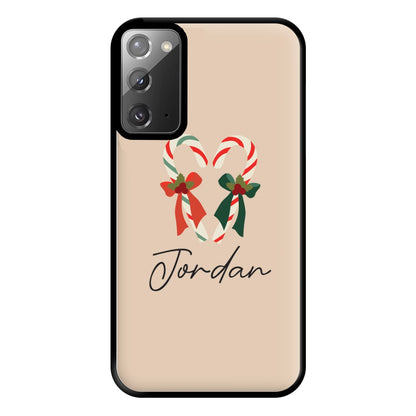 Candycane - Personalised Christmas Phone Case for Galaxy Note 20 Ultra