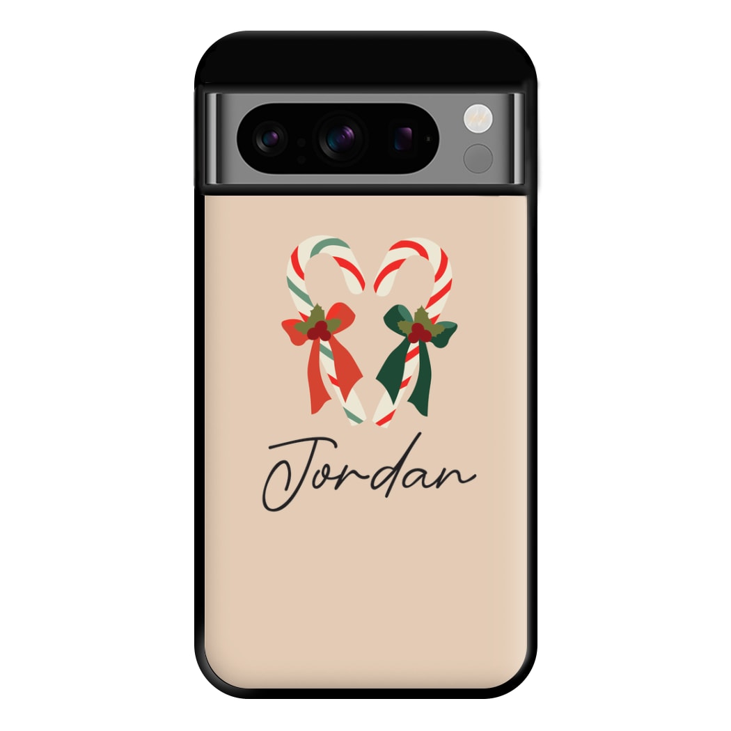 Candycane - Personalised Christmas Phone Case for Google Pixel 8 Pro