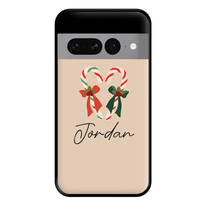 Candycane - Personalised Christmas Phone Case for Google Pixel 7 Pro