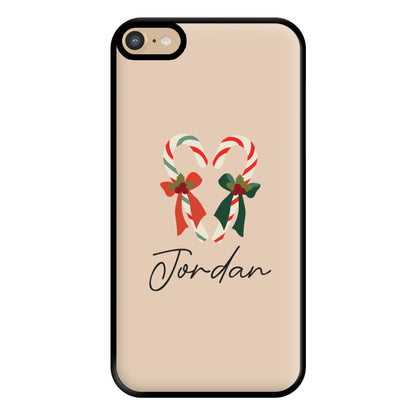 Candycane - Personalised Christmas Phone Case for iPhone 6 Plus / 7 Plus / 8 Plus