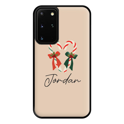 Candycane - Personalised Christmas Phone Case for Galaxy S20 Plus