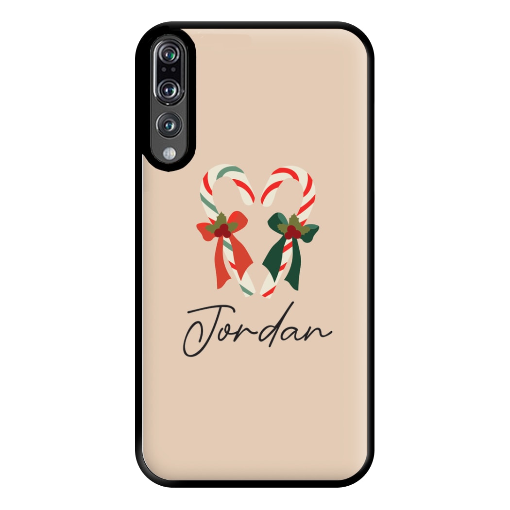 Candycane - Personalised Christmas Phone Case for Huawei P20 Pro