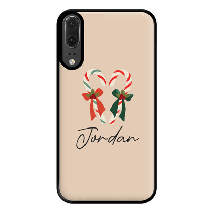 Candycane - Personalised Christmas Phone Case for Huawei P20