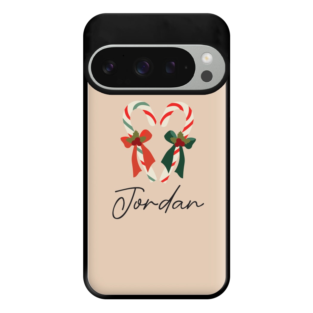 Candycane - Personalised Christmas Phone Case for Google Pixel 9 Pro XL