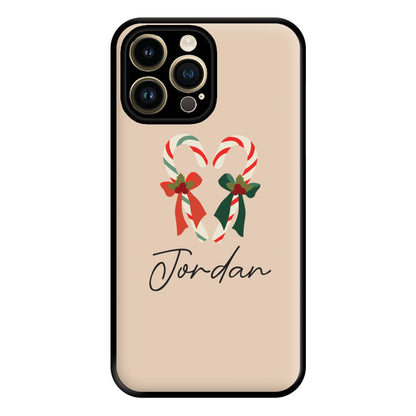 Candycane - Personalised Christmas Phone Case for iPhone 14 Pro Max