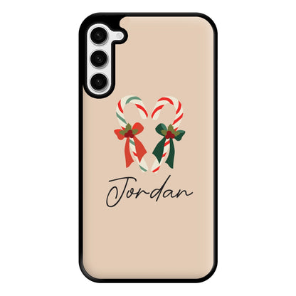 Candycane - Personalised Christmas Phone Case for Galaxy S23 Plus