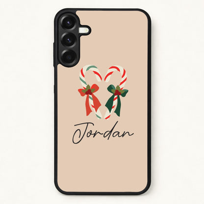 Candycane - Personalised Christmas Phone Case for Galaxy A57