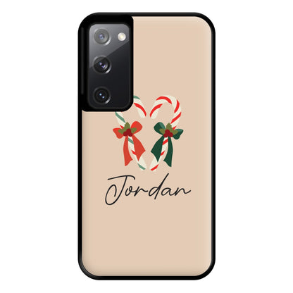 Candycane - Personalised Christmas Phone Case for Galaxy S20FE