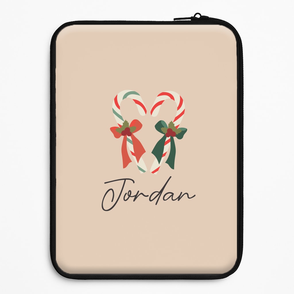 Candycane - Personalised Christmas Universal Laptop Sleeve