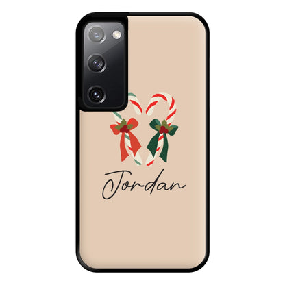 Candycane - Personalised Christmas Phone Case for Galaxy S20