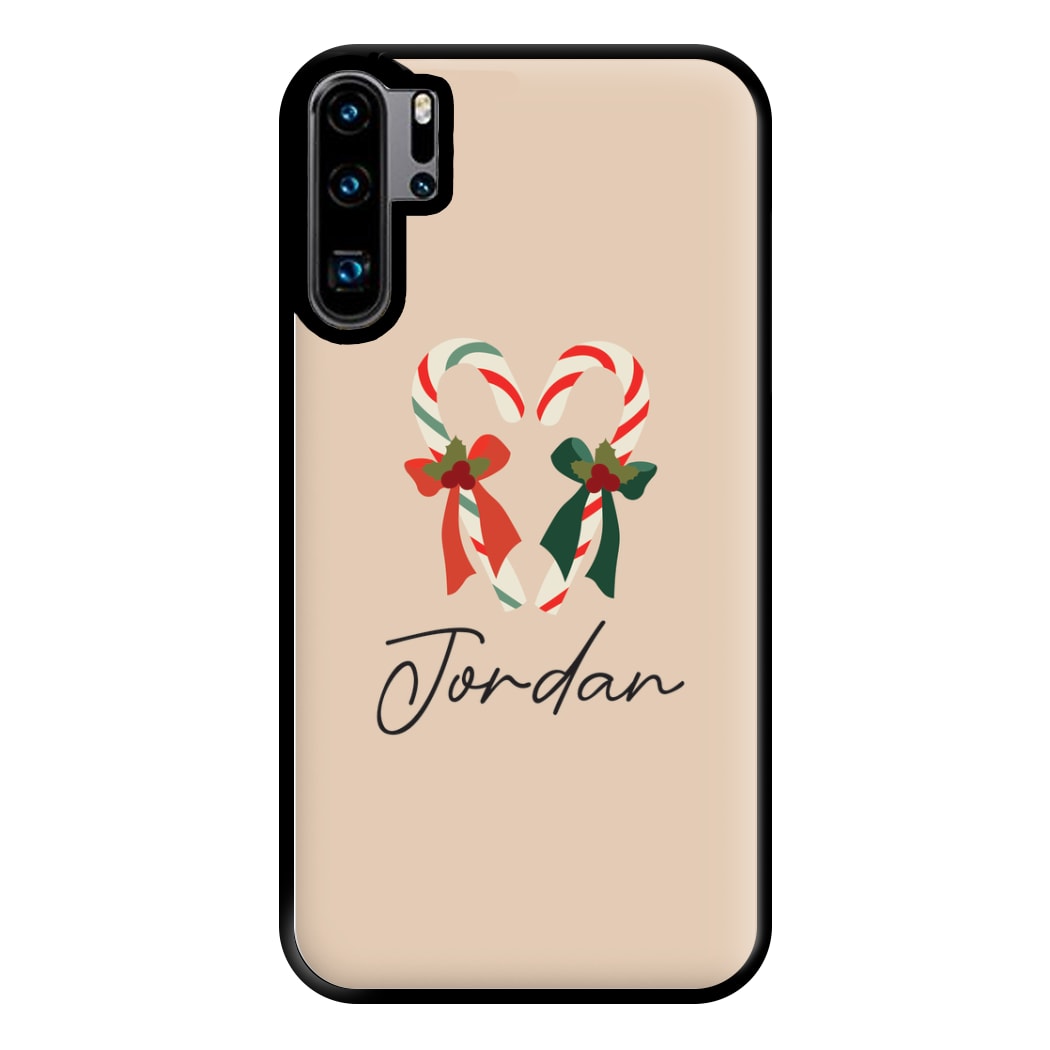 Candycane - Personalised Christmas Phone Case for Huawei P30 Pro