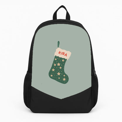 Green Stocking - Personalised Christmas Backpack