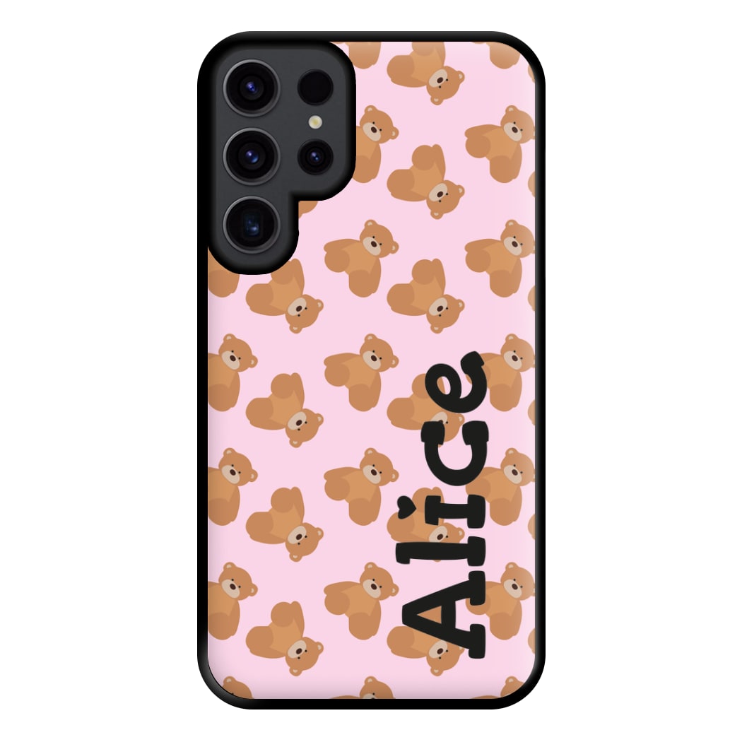 Teddy Bear Pattern - Personalised Christmas  Phone Case for Galaxy S23 Ultra