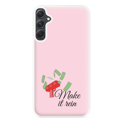 Make It Rein - Christmas Puns Phone Case for Galaxy A14