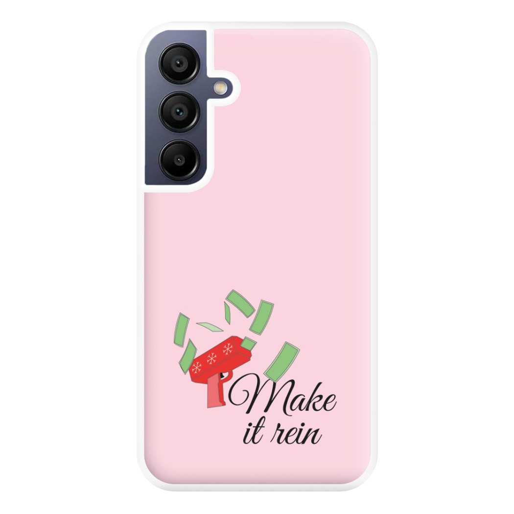 Make It Rein - Christmas Puns Phone Case for Galaxy A16