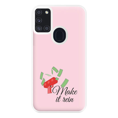 Make It Rein - Christmas Puns Phone Case for Galaxy A21s