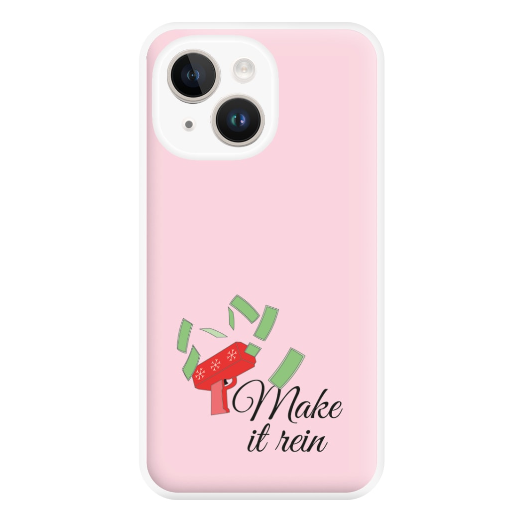 Make It Rein - Christmas Puns Phone Case for iPhone 14 Plus