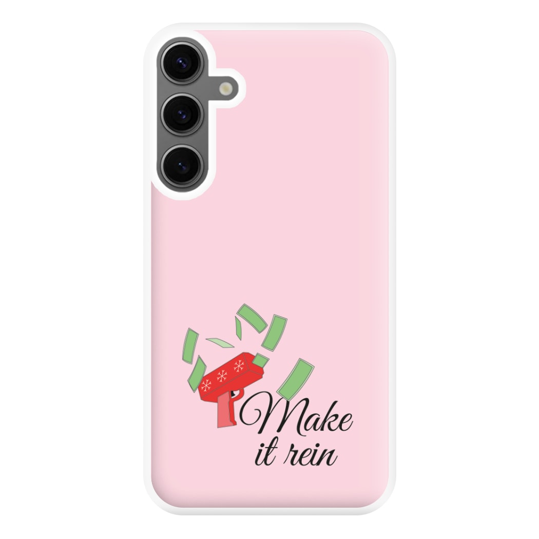 Make It Rein - Christmas Puns Phone Case for Galaxy S24FE