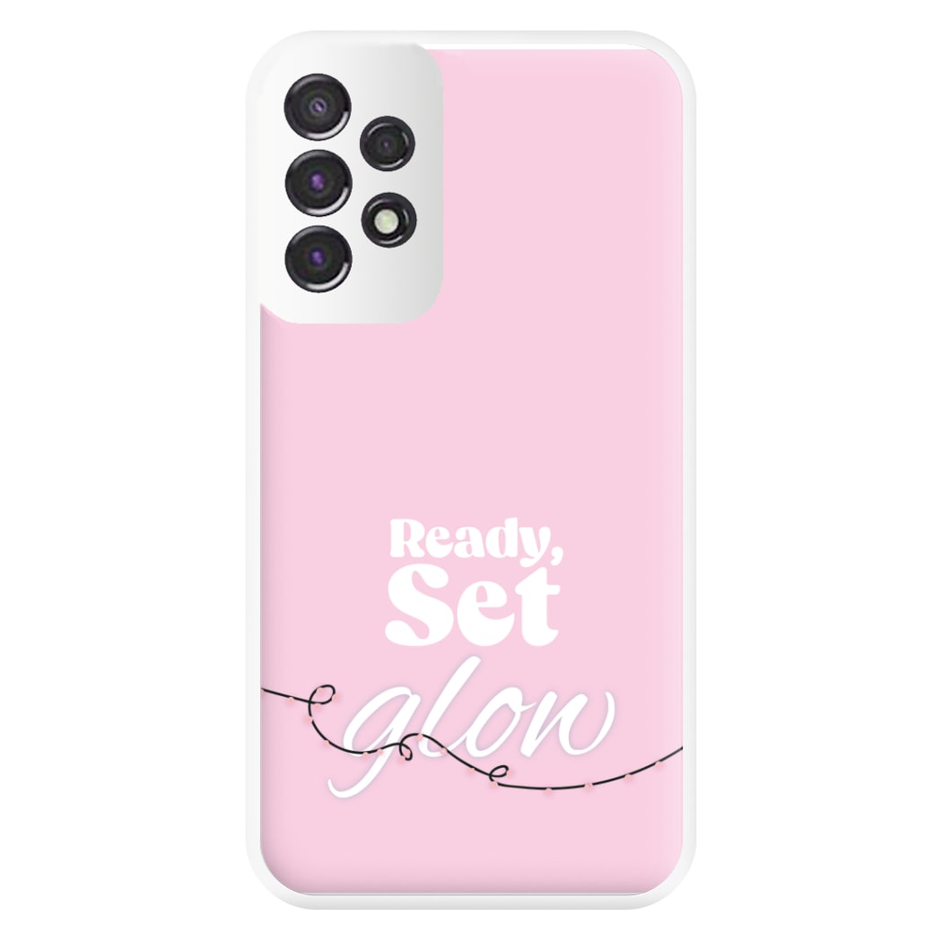 Ready, Set, Glow - Christmas Puns Phone Case for Galaxy A53