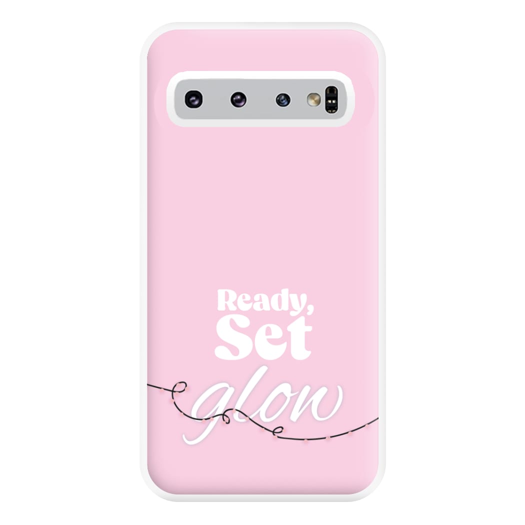 Ready, Set, Glow - Christmas Puns Phone Case for Galaxy S10 Plus