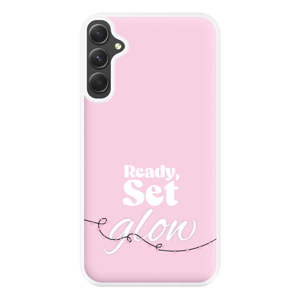 Ready, Set, Glow - Christmas Puns Phone Case for Galaxy A54