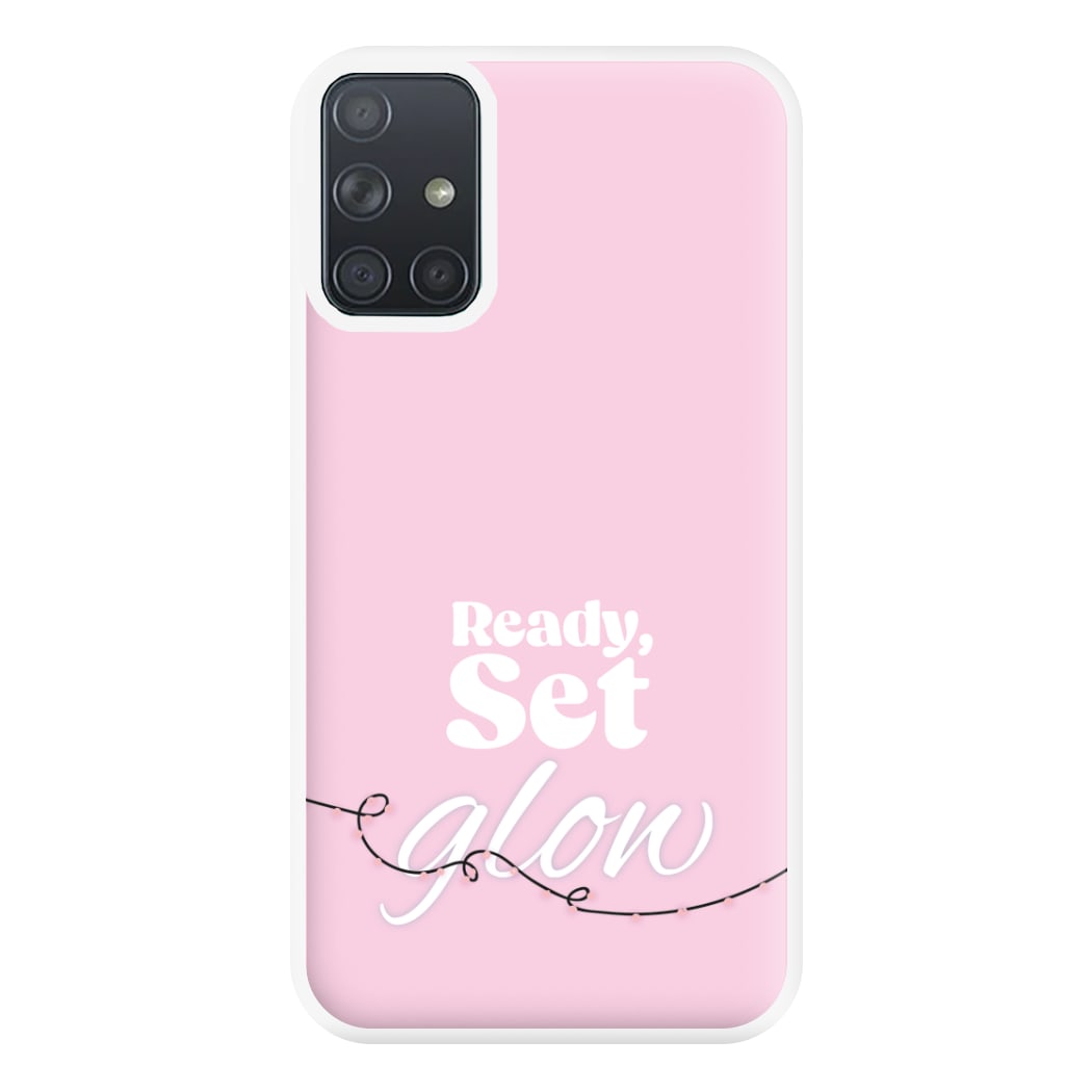 Ready, Set, Glow - Christmas Puns Phone Case for Galaxy A71