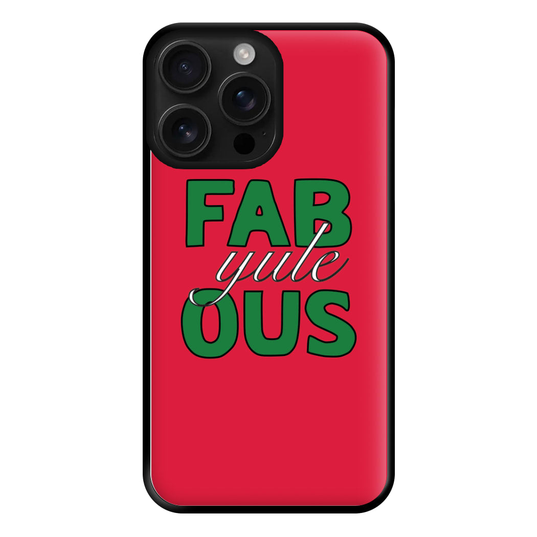 Fab-Yule-Ous Red - Christmas Puns Phone Case