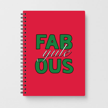 Fab-Yule-Ous Red - Christmas Puns Notebook