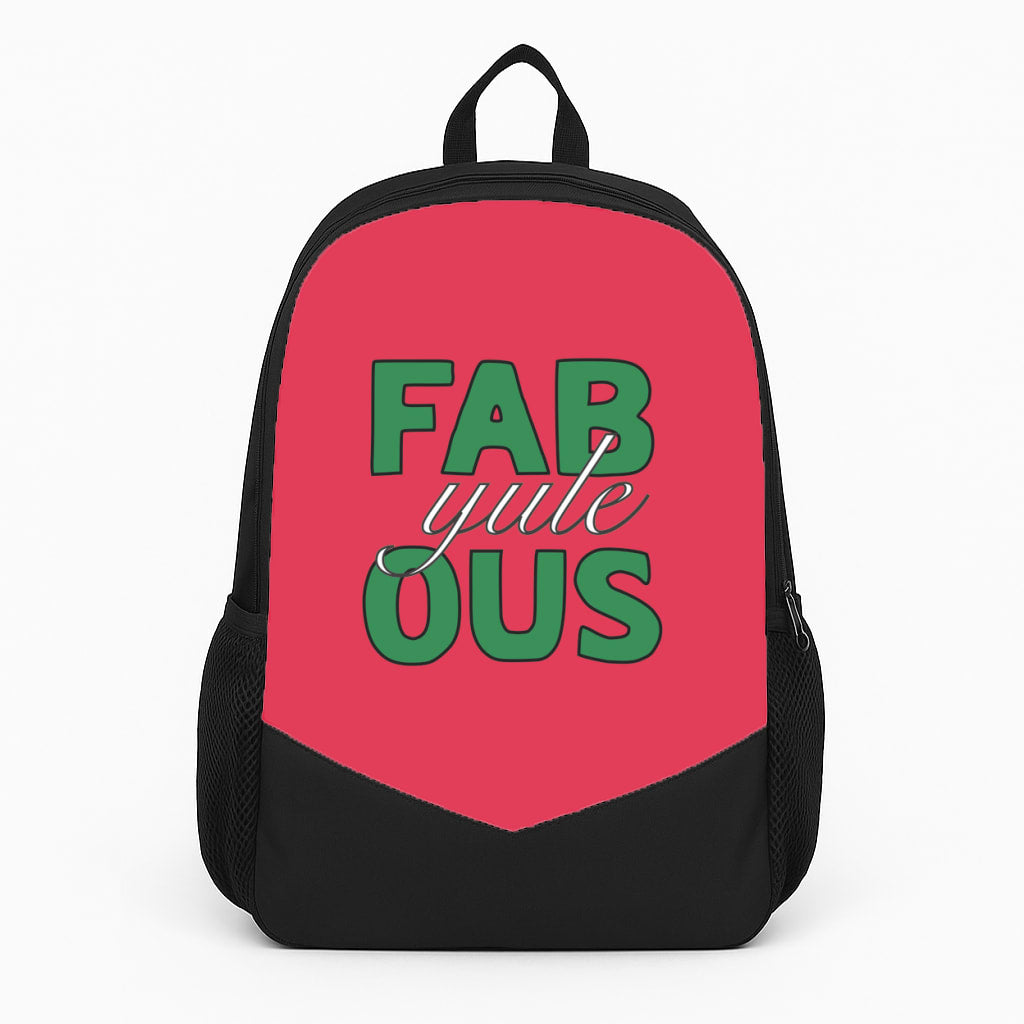 Fab-Yule-Ous Red - Christmas Puns Backpack