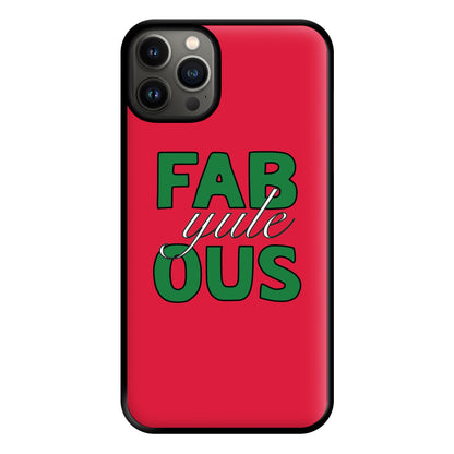 Fab-Yule-Ous Red - Christmas Puns Phone Case for iPhone 13