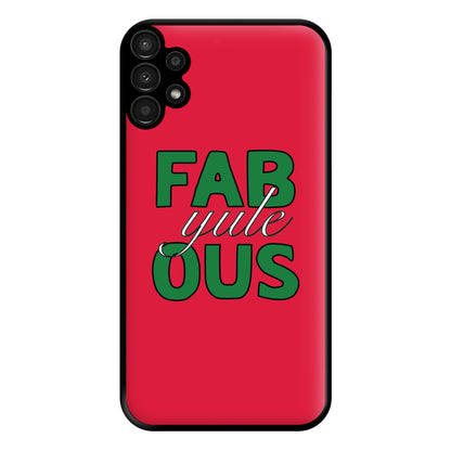 Fab-Yule-Ous Red - Christmas Puns Phone Case for Galaxy A13