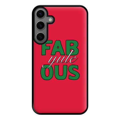 Fab-Yule-Ous Red - Christmas Puns Phone Case for Galaxy S23FE