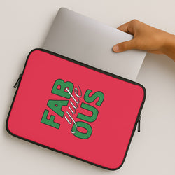 Fab-Yule-Ous Red - Christmas Puns MacBook Case