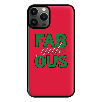 Fab-Yule-Ous Red - Christmas Puns Phone Case for iPhone 11 Pro Max