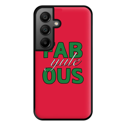 Fab-Yule-Ous Red - Christmas Puns Phone Case for Google Pixel 8