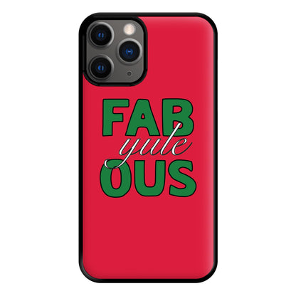 Fab-Yule-Ous Red - Christmas Puns Phone Case for iPhone 12 Pro Max