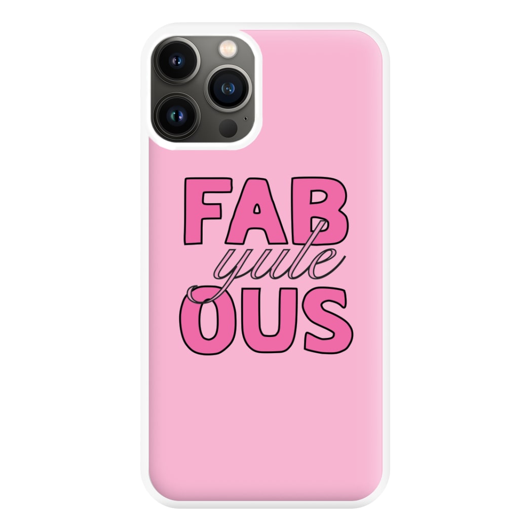 Fab-Yule-Ous Pink - Christmas Puns Phone Case for iPhone 11 Pro Max