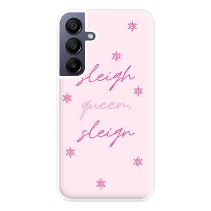 Sleigh Queen - Christmas Puns Phone Case for Galaxy A16