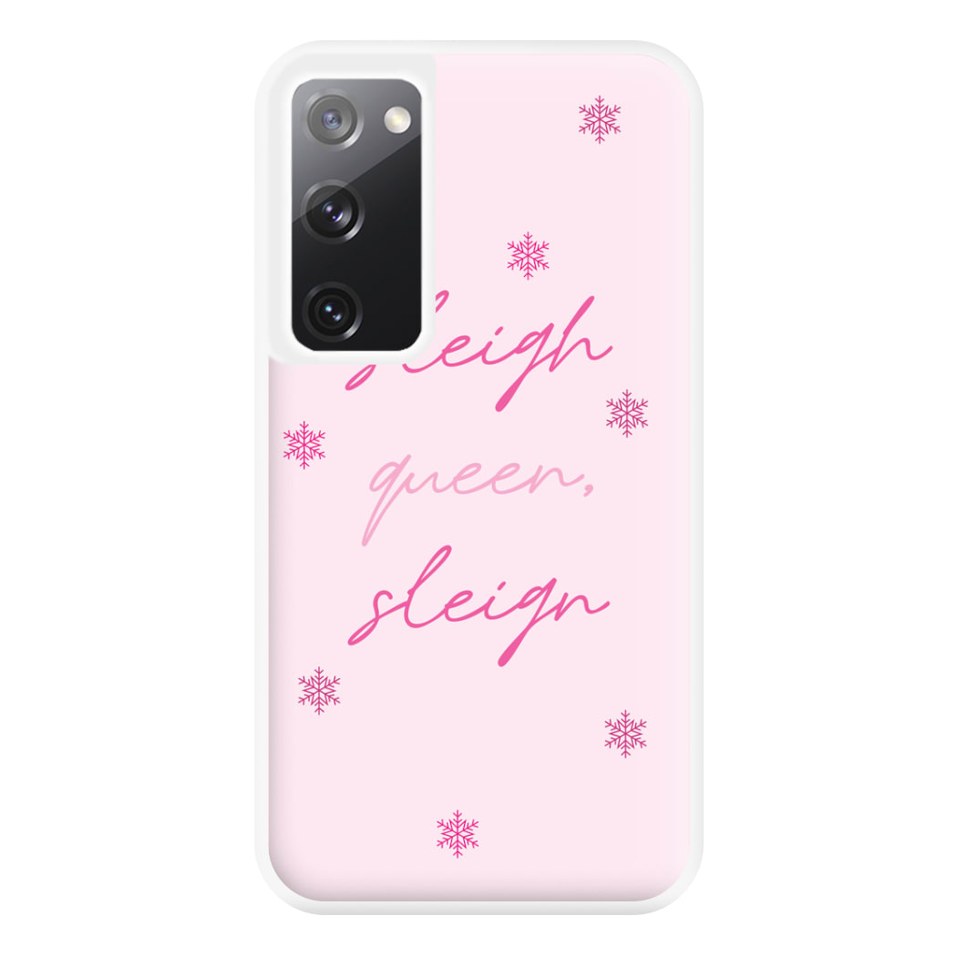 Sleigh Queen - Christmas Puns Phone Case for Galaxy S20FE