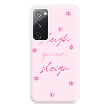 Sleigh Queen - Christmas Puns Phone Case for Galaxy S20FE