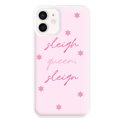 Sleigh Queen - Christmas Puns Phone Case for iPhone 12 Mini