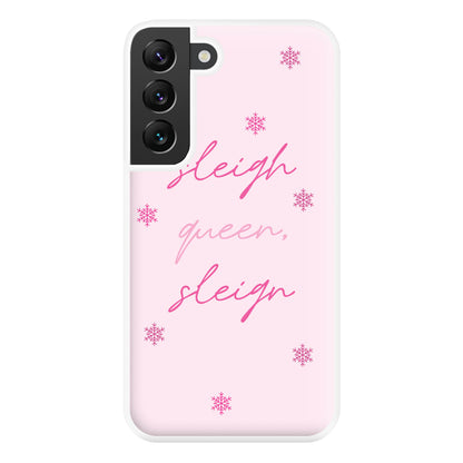 Sleigh Queen - Christmas Puns Phone Case for Galaxy S22 Plus